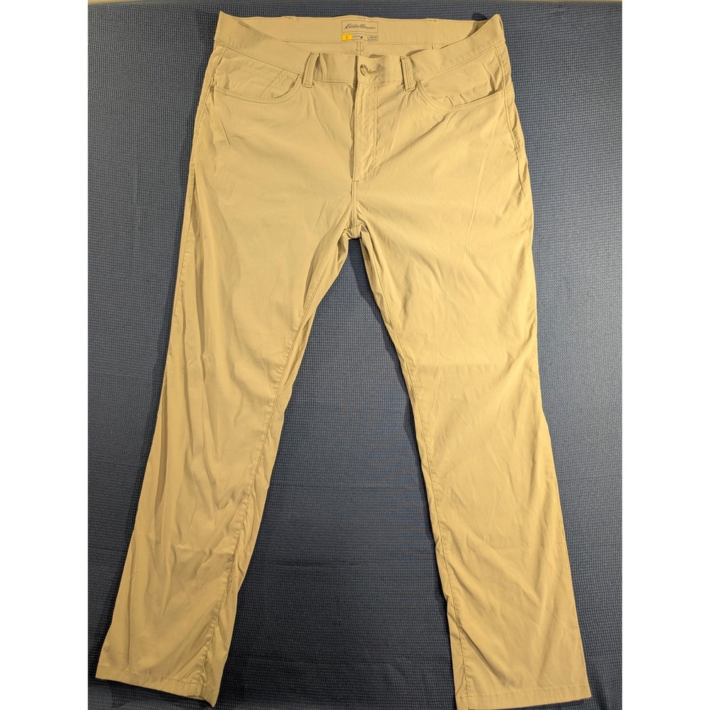 Eddie Bauer Travex Horizon Guide Pants Mens 40x34 Tan Khaki Hiking Travel